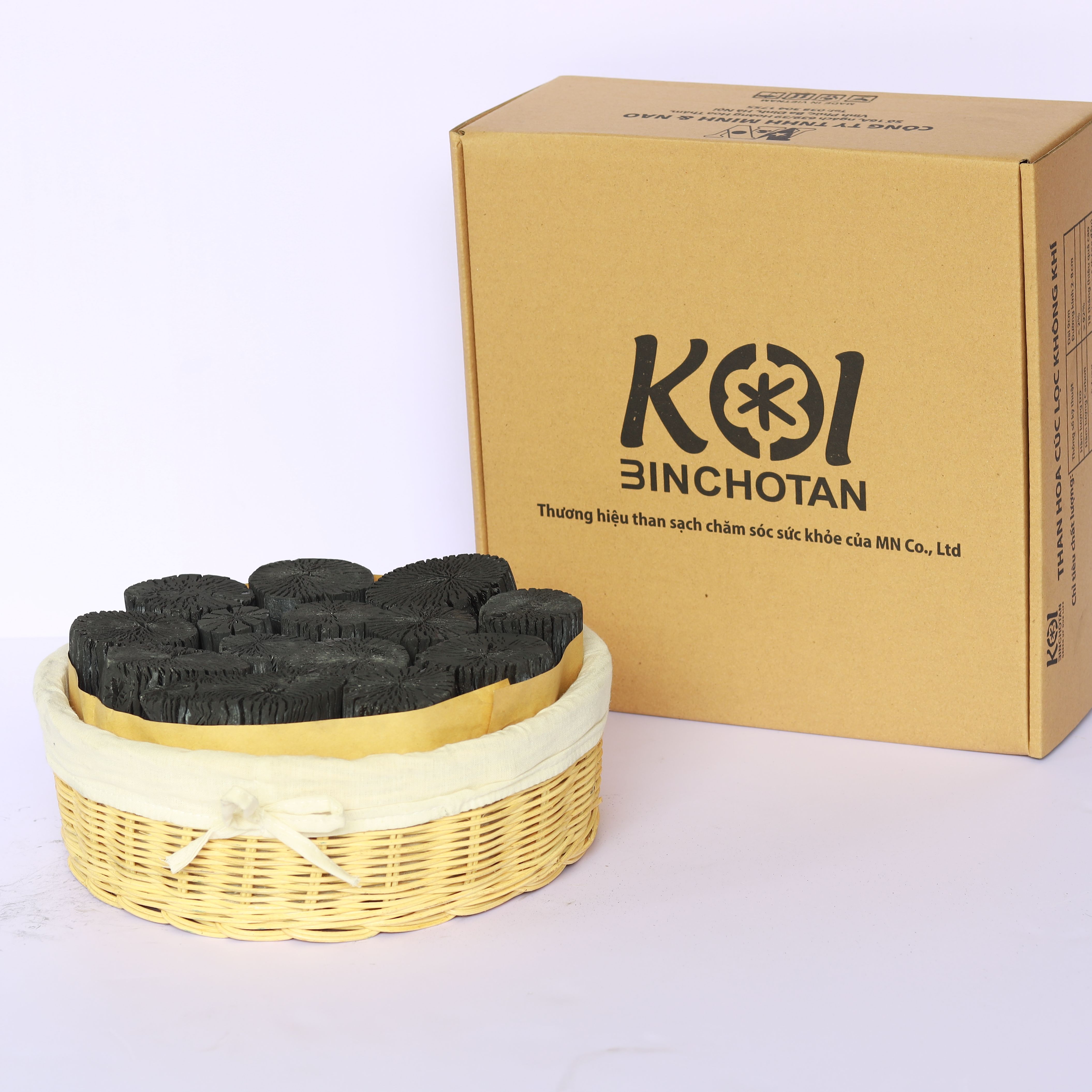 Giỏ than hoa cúc trang trí