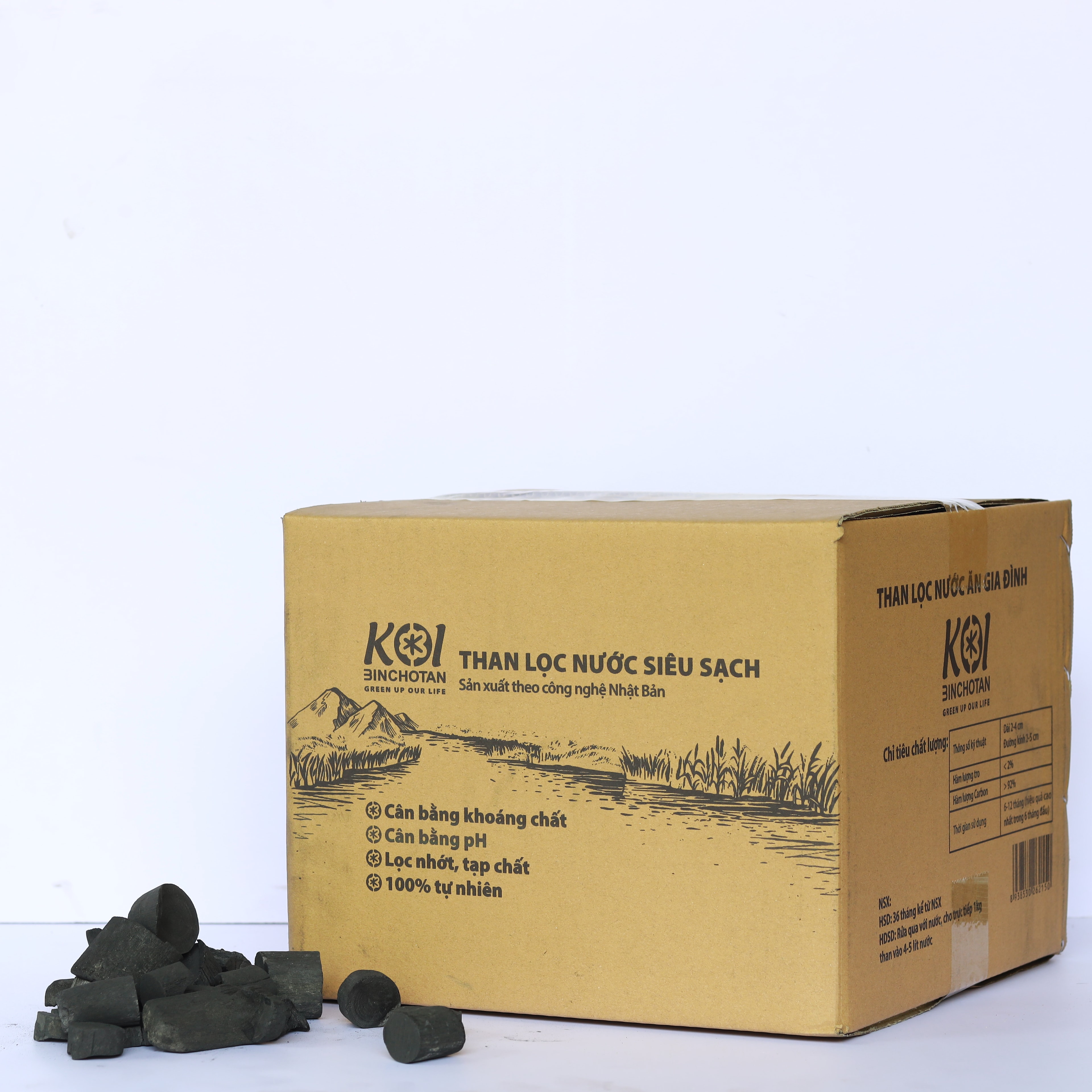 Than lọc nước gia đình